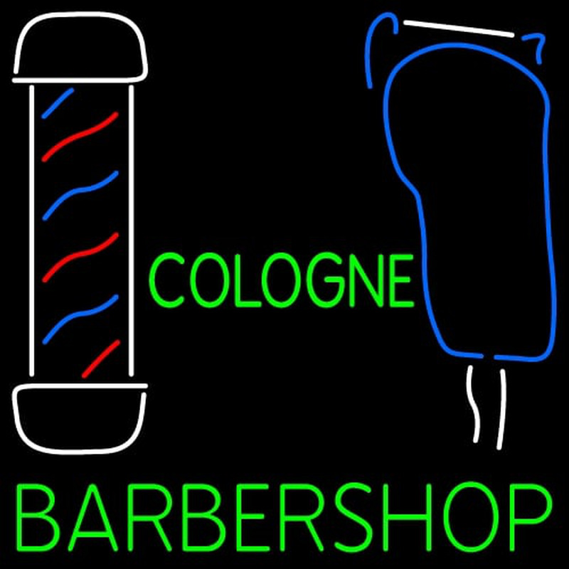 Custom Cologne Barbershop Neonskylt