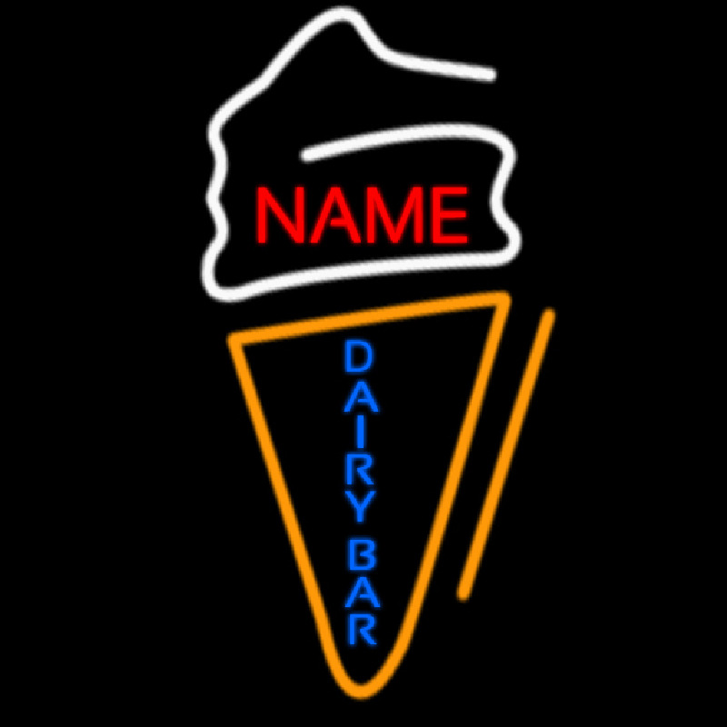 Custom Dairy Bar Neonskylt