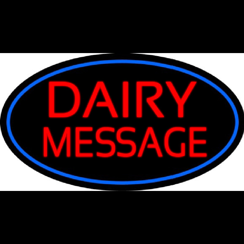 Custom Dairy On Logo Neonskylt