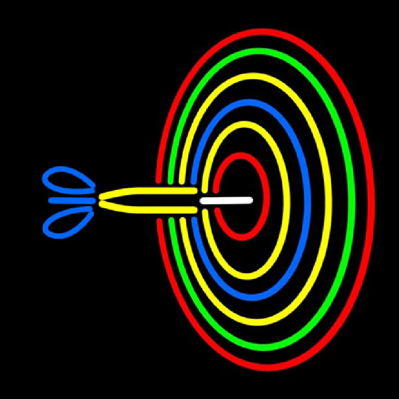 Custom Dart Board Bar 1 Neonskylt