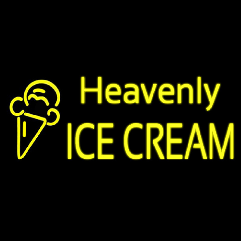 Custom Heavenly Ice Cream Cone Neonskylt