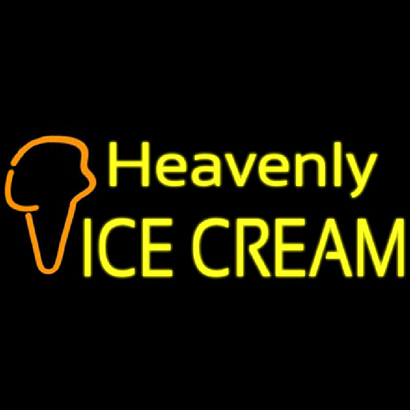 Custom Heavenly Ice Cream Cone Neonskylt