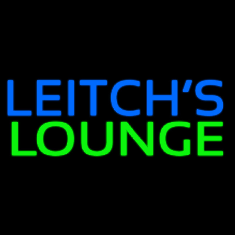 Custom Leitchs Lounge Neonskylt