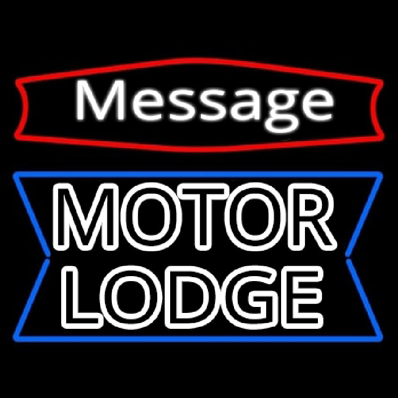 Custom Personalized Motor Lodge Neonskylt
