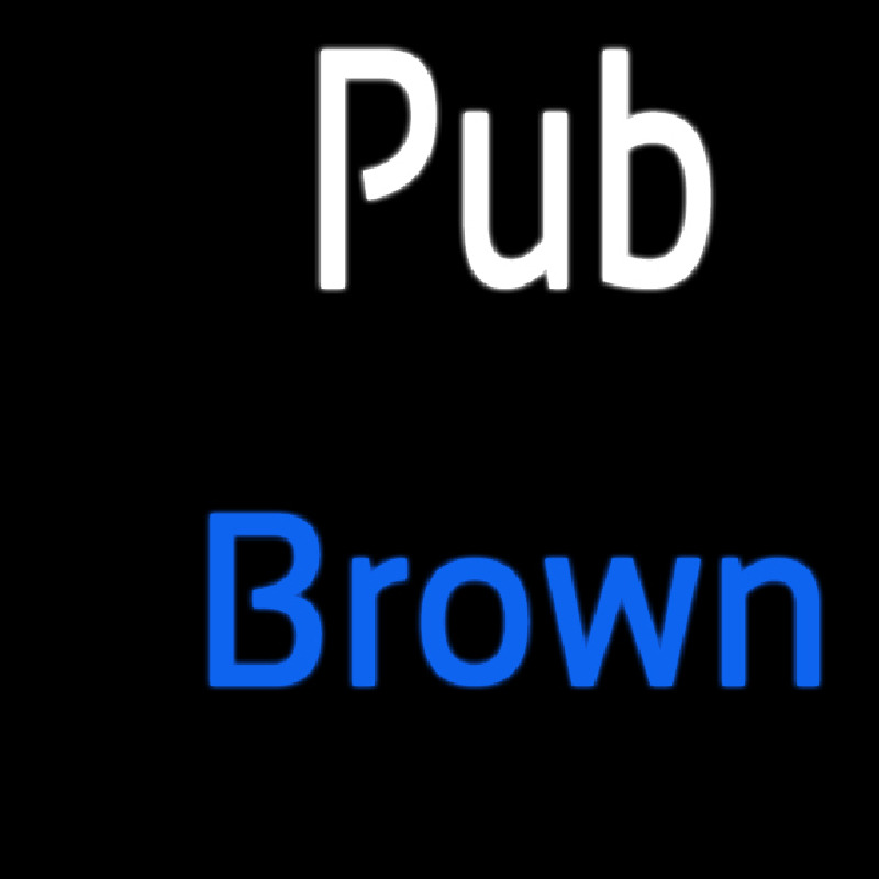 Custom Pub Brown 2 Neonskylt
