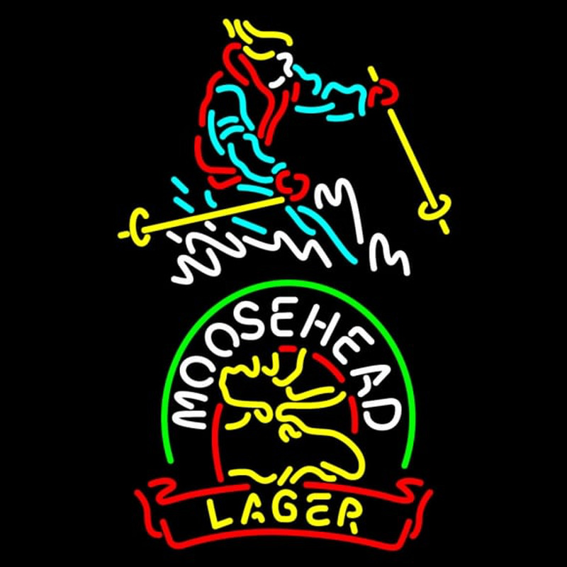 Custom Steamboat Moosehead Beer Neonskylt