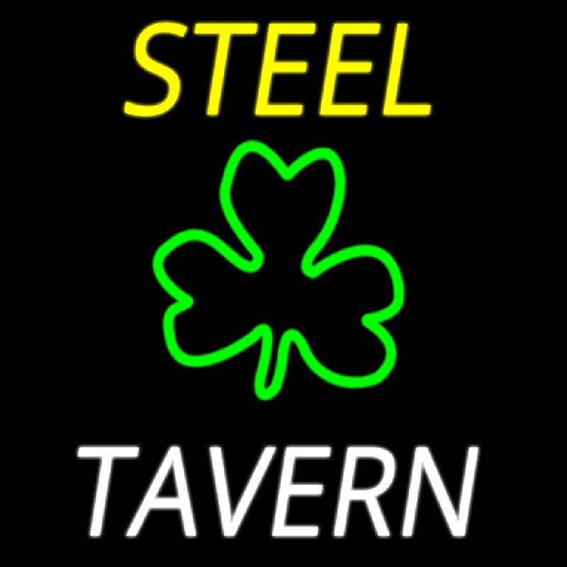 Custom Steel Tavern 3 Neonskylt