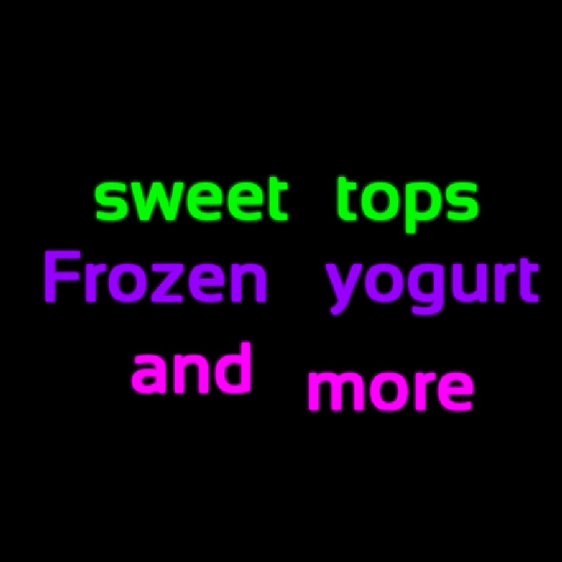 Custom Sweet Tops Frozen Yogurt And More 1 Neonskylt