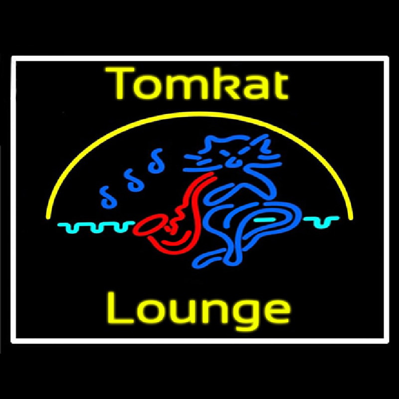 Custom Tomkat Lounge Sa ophone Logo Neonskylt