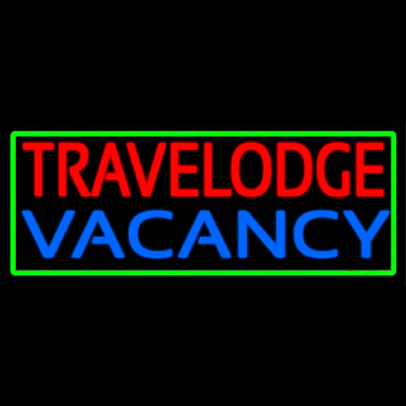 Custom Travelodge Vacancy Neonskylt
