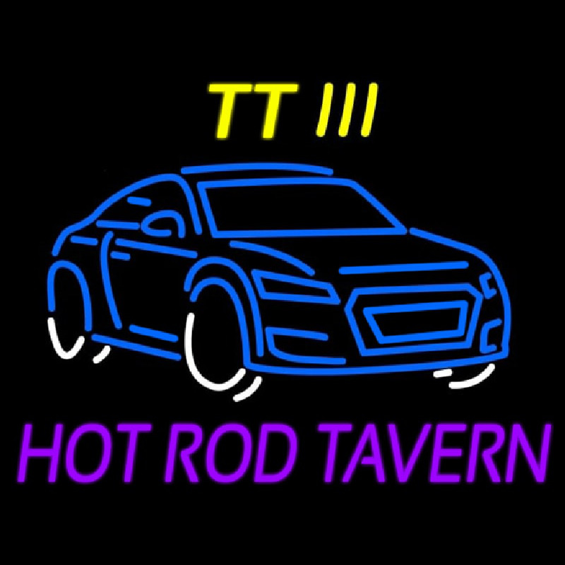 Custom Tt 3 Hot Rod Tavern Car Logo 1 Neonskylt