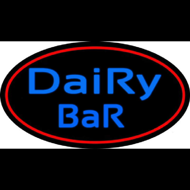 Dairy Bar With Logo Neonskylt