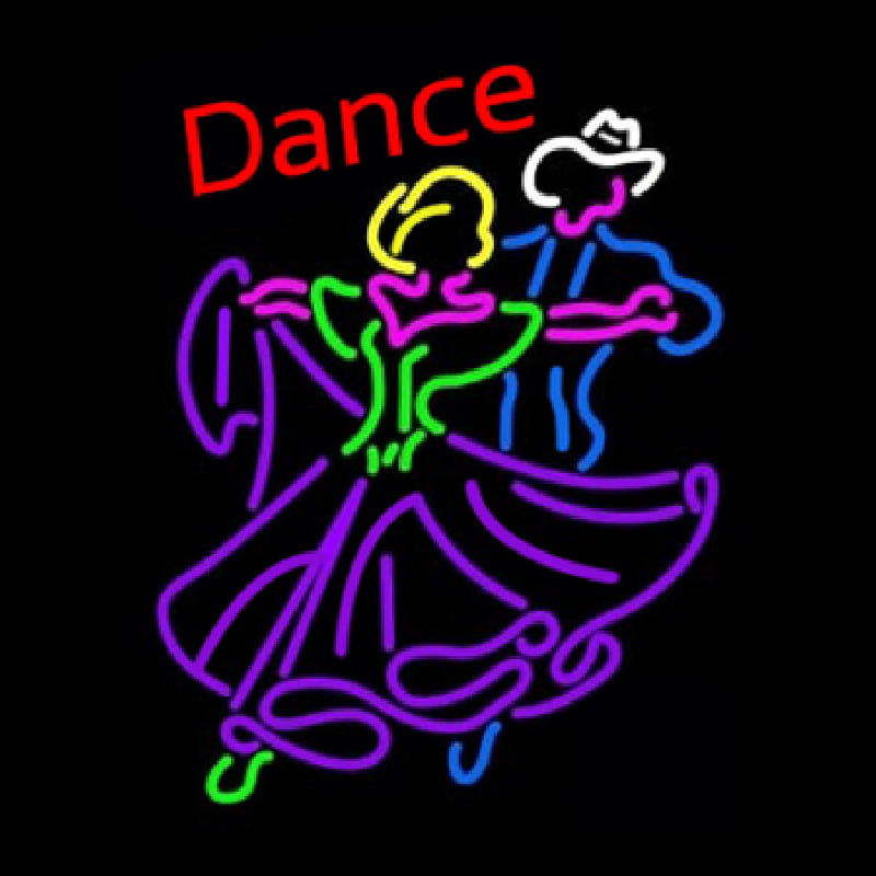 Dancing Couple Dance Neonskylt
