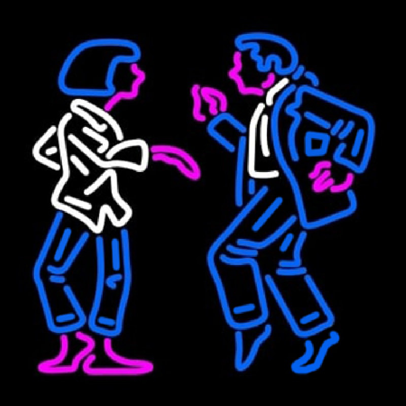 Dancing Couple Neonskylt