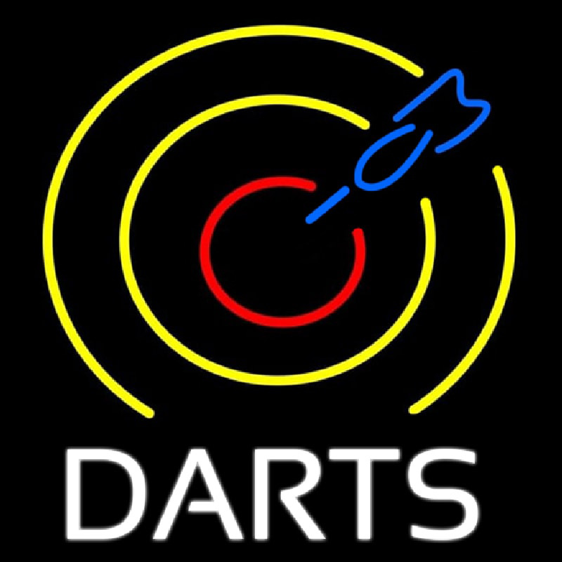 Dart Board Neonskylt