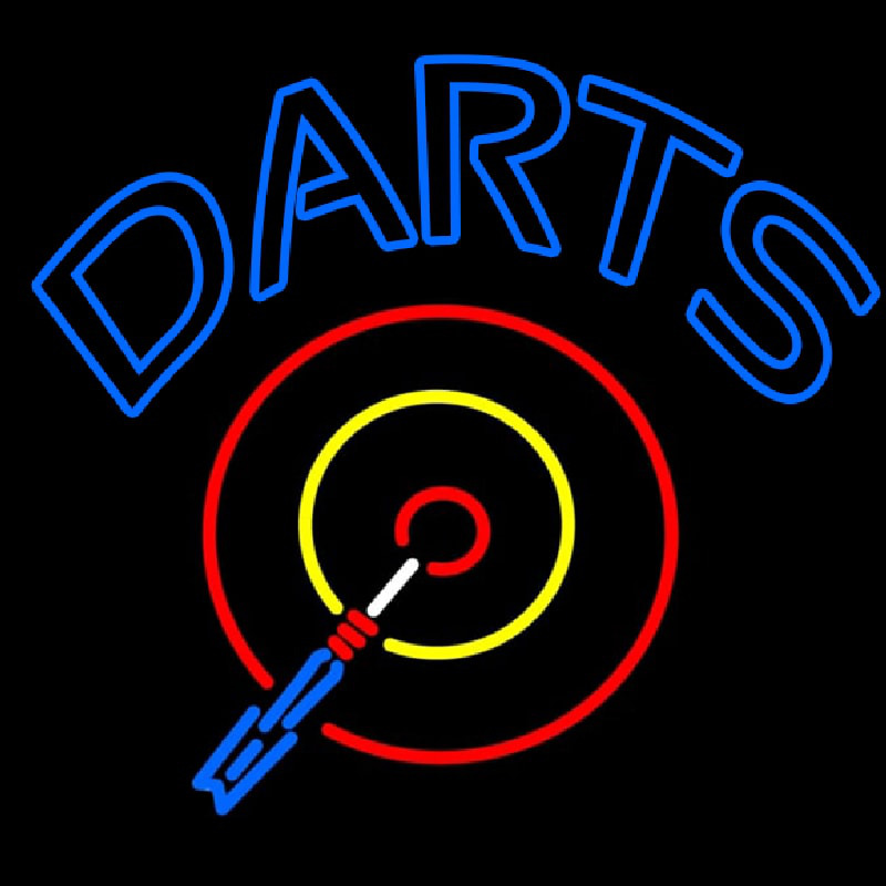 Darts Room Neonskylt
