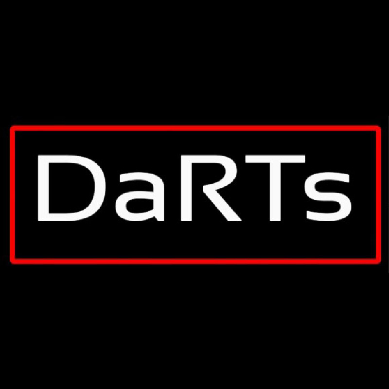 Darts With Red Border Neonskylt
