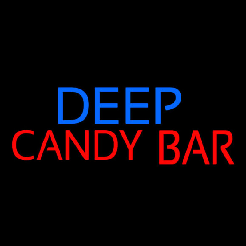 Deep Candy Bars Neonskylt