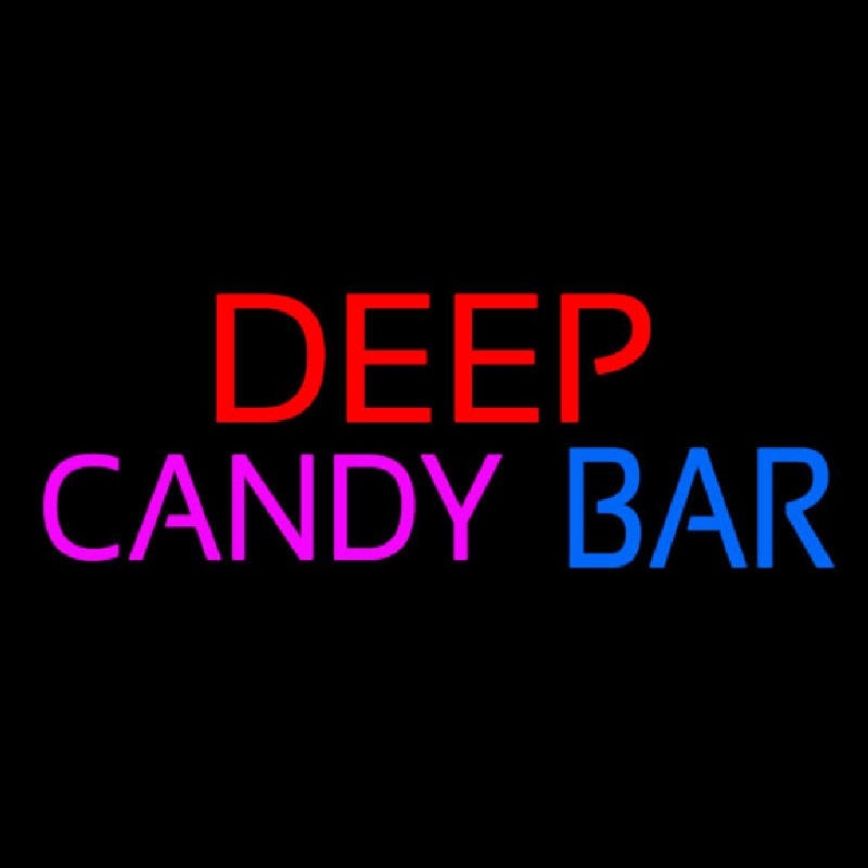 Deep Candy Bars Neonskylt