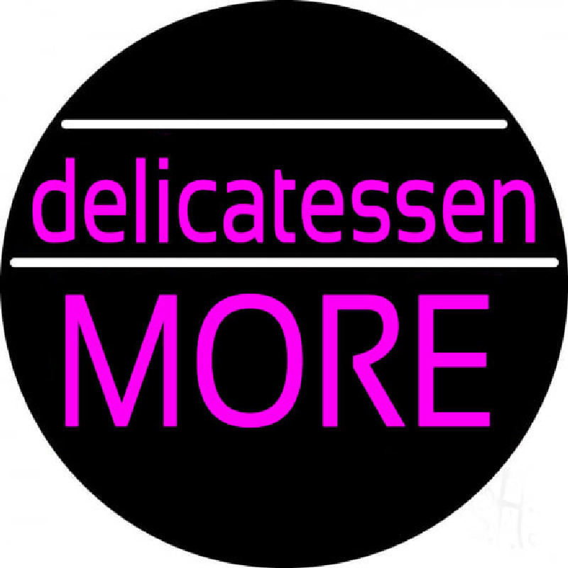 Delicatessen More Neonskylt