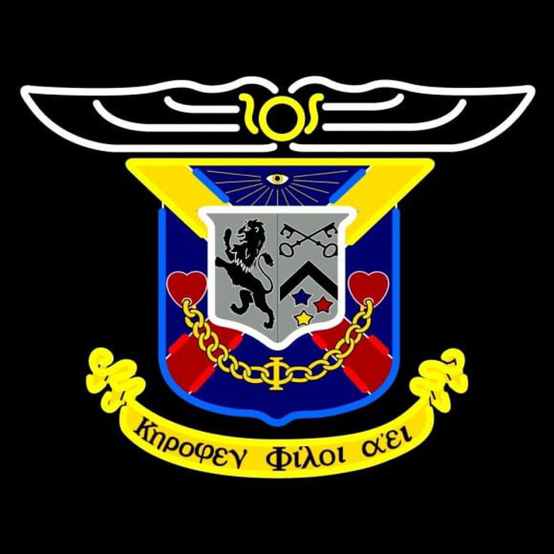 Delta Kappa Epsilon Chapters Logo Neonskylt