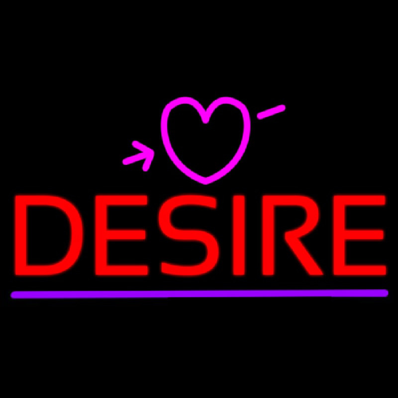 Desire Neonskylt