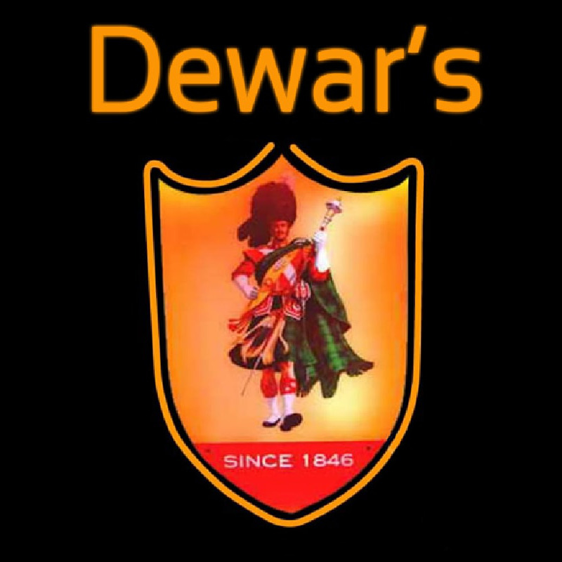 Dewars Scotchman Neonskylt