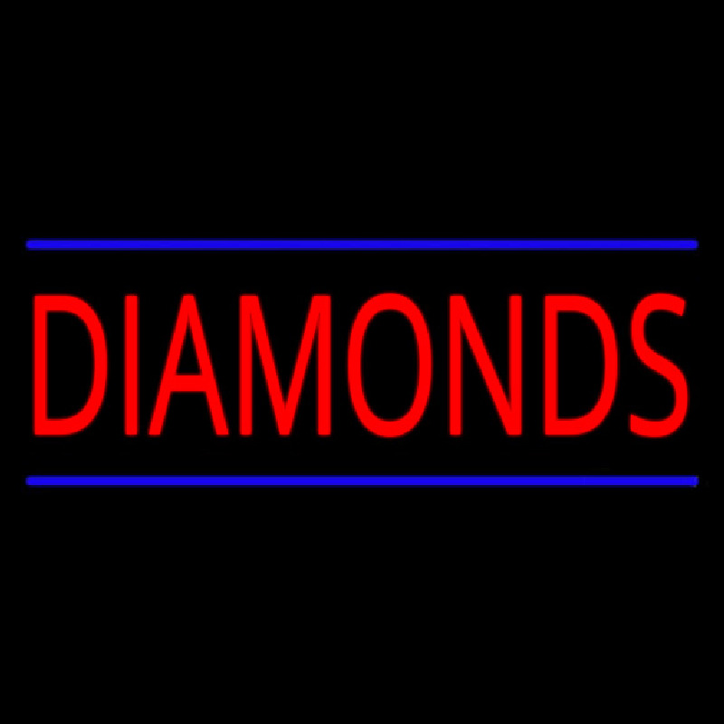 Diamonds Neonskylt