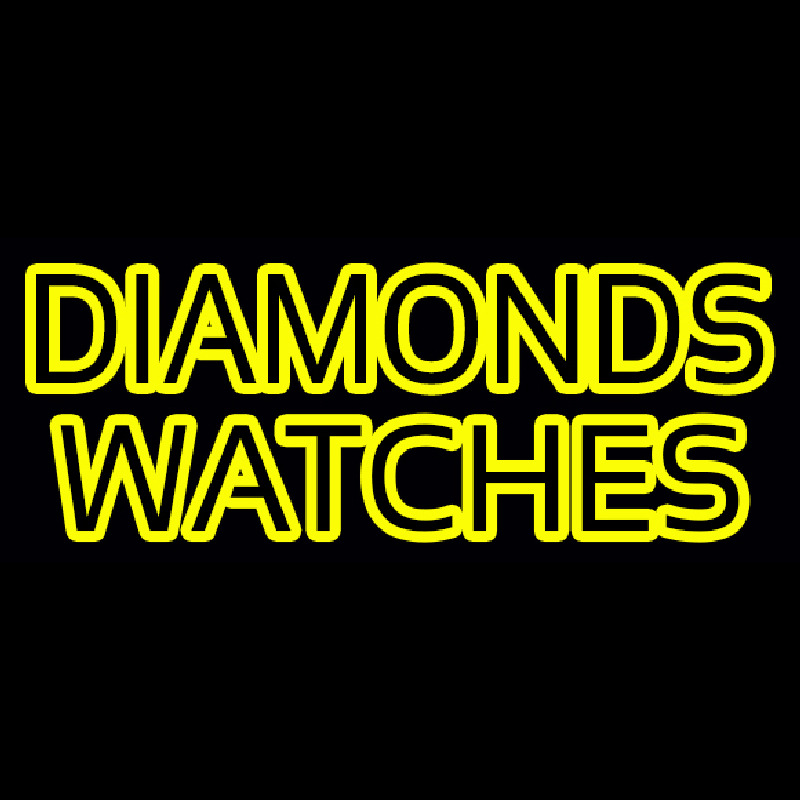 Diamonds Watches Neonskylt