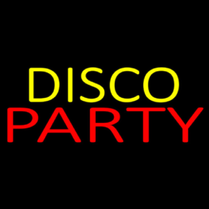 Disco Party 4 Neonskylt
