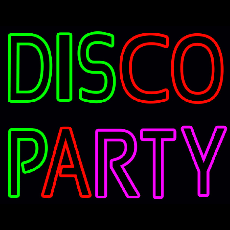 Disco Party Neonskylt