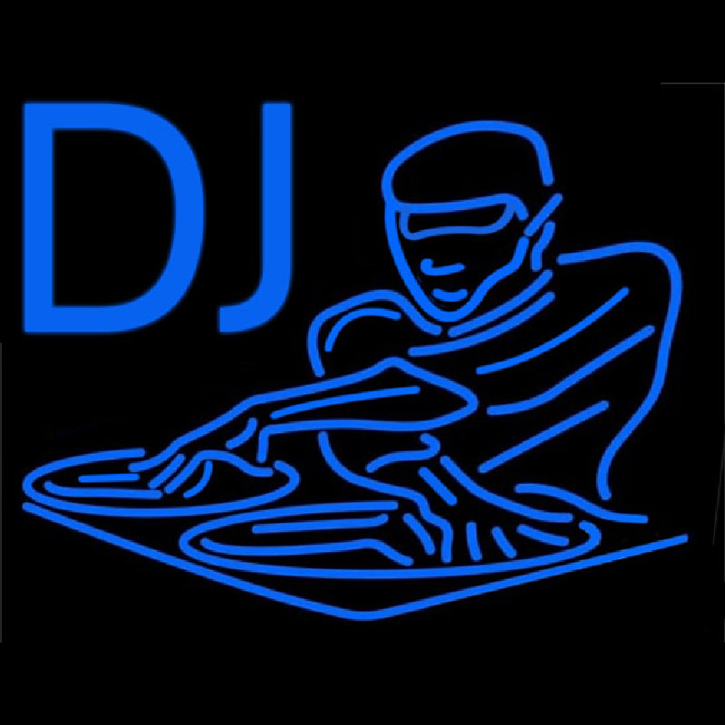 Dj Disc Jockey Disco Music 1 Neonskylt