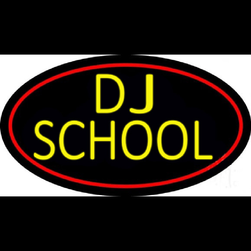 Dj School Neonskylt