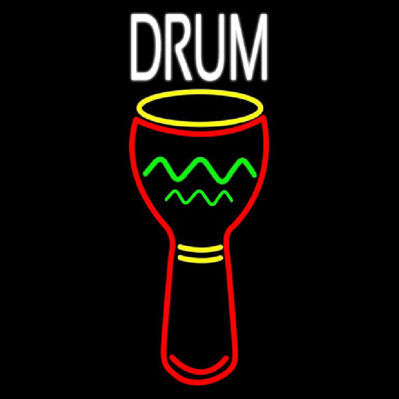 Djembe Drum 1 Neonskylt