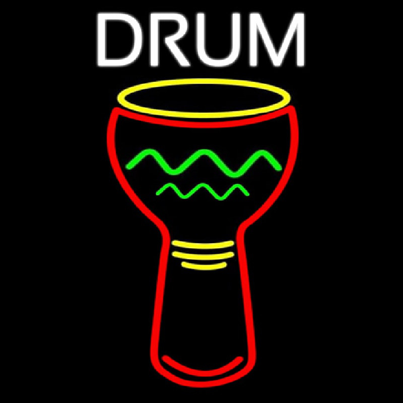 Djembe Drum 2 Neonskylt