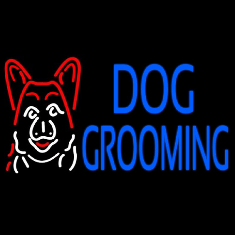 Dog Grooming Neonskylt