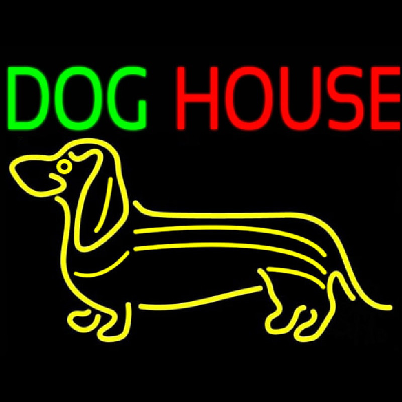 Dog House 2 Neonskylt
