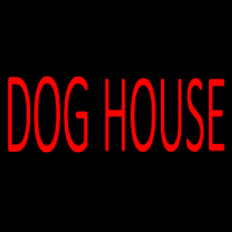 Dog House Block 1 Neonskylt