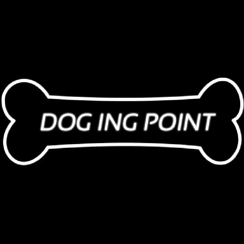 Dog Ing Point Neonskylt