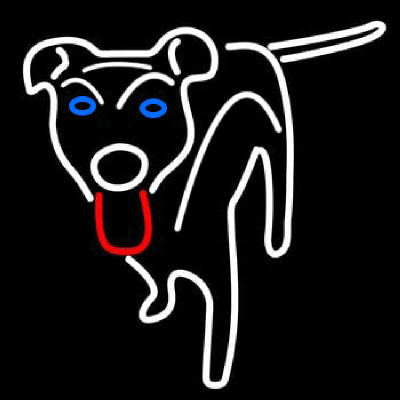 Dog Logo Neonskylt