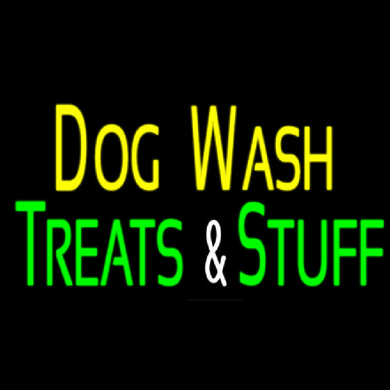Dog Wash Treat And Stuff 2 Neonskylt