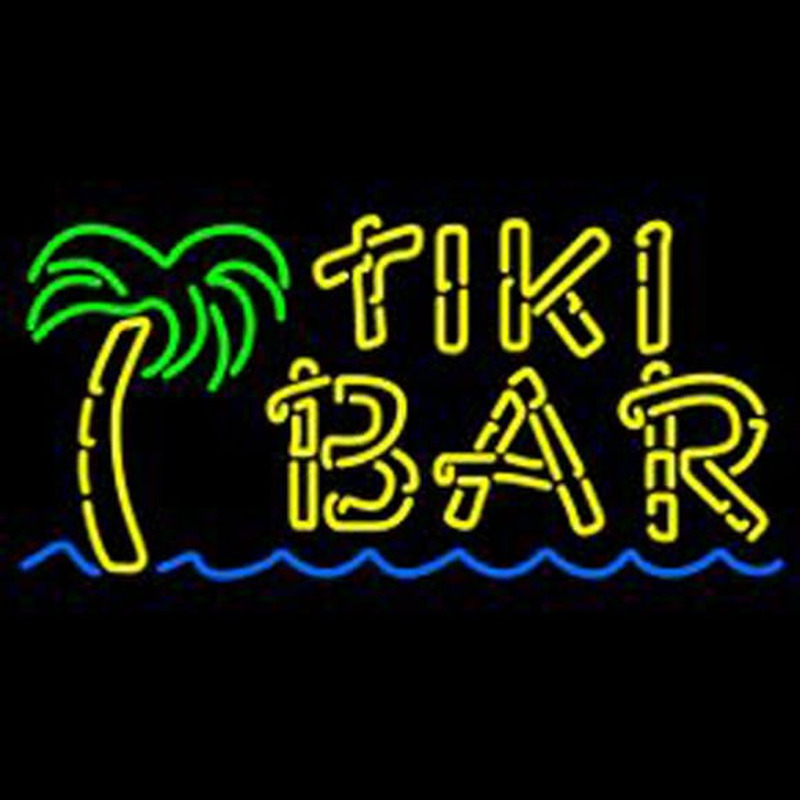 Dolphin Tiki Bar Neonskylt