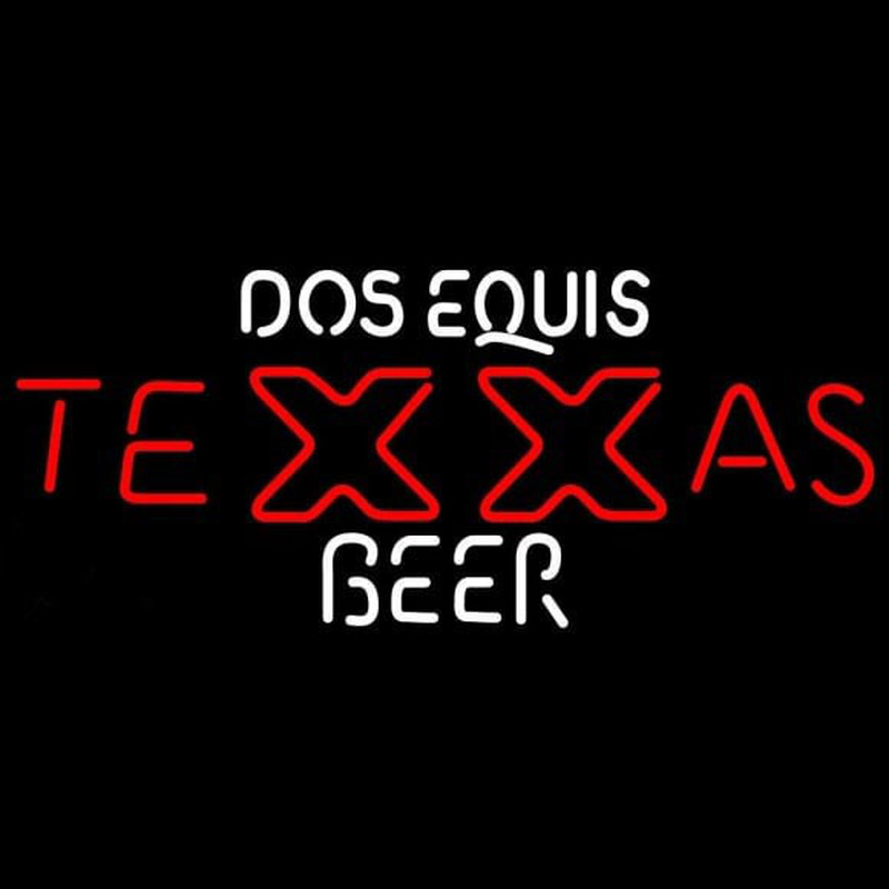 Dos Equis TeXXas Beer Sign Neonskylt
