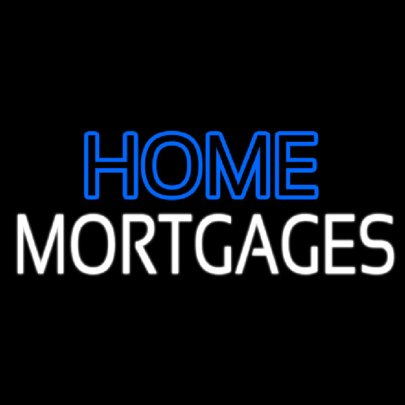 Double Stroke Home Mortgage Neonskylt