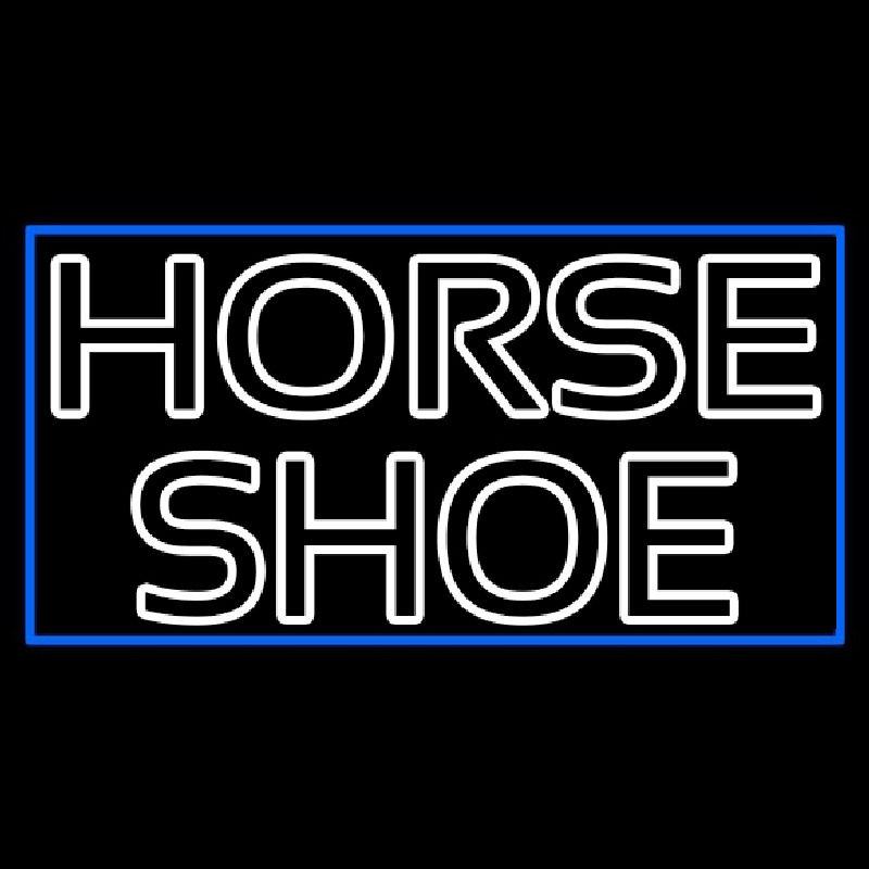 Double Stroke Horse Shoe Neonskylt