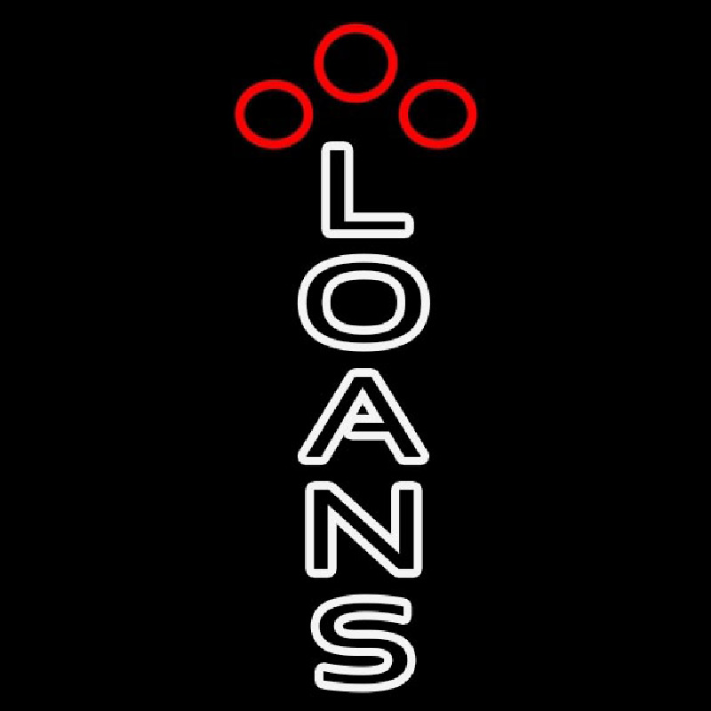 Double Stroke Loans Neonskylt