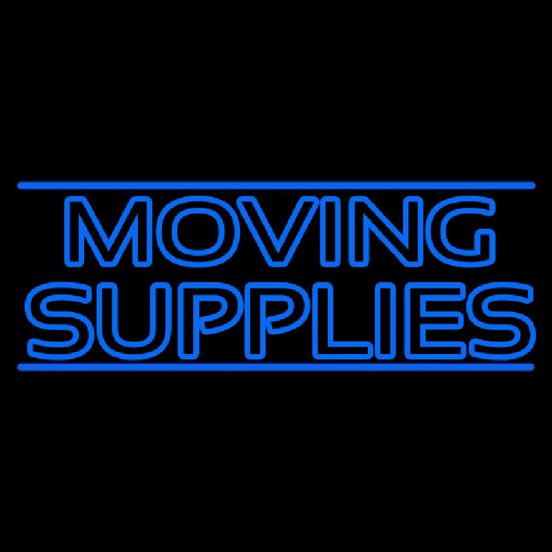 Double Stroke Moving Supplies Neonskylt