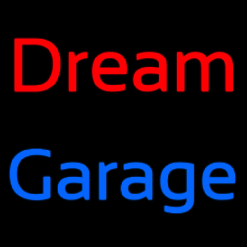 Dream Garage Neonskylt
