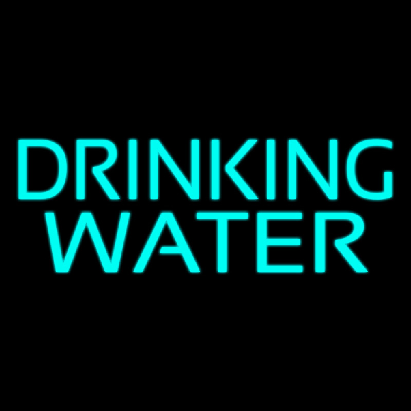 Drinking Water Neonskylt