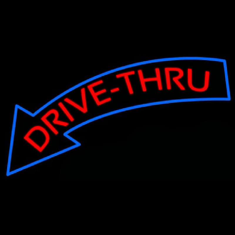 Drive Thru Neonskylt